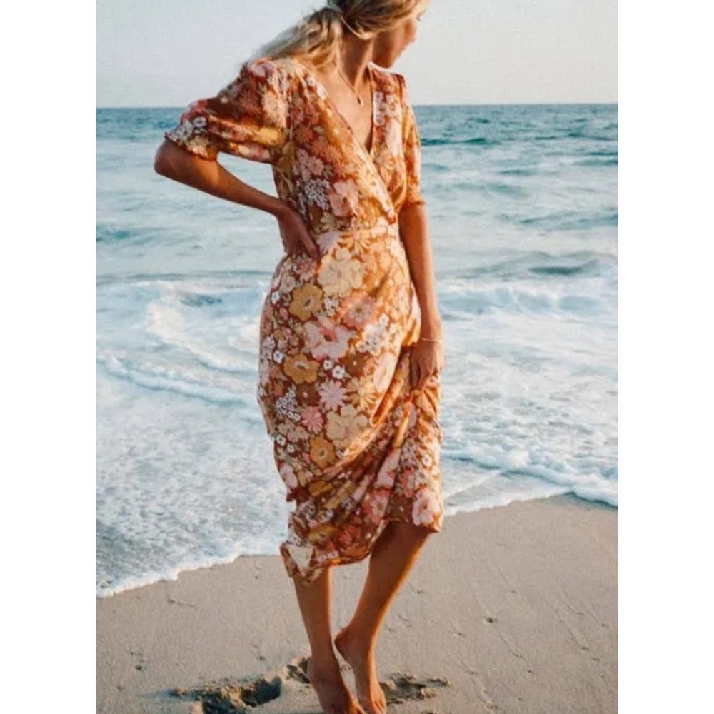 Billabong Salty Blonde Hello There Dress Size Extra Small